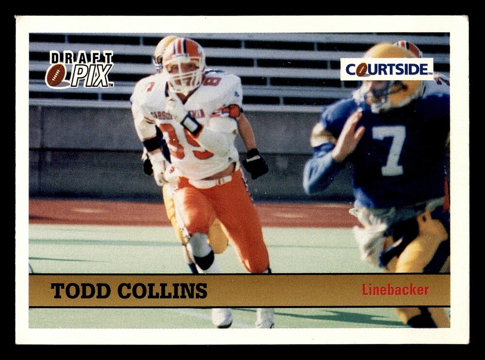 1992 Courtside Draft Pix #8 Todd Collins Football Card
